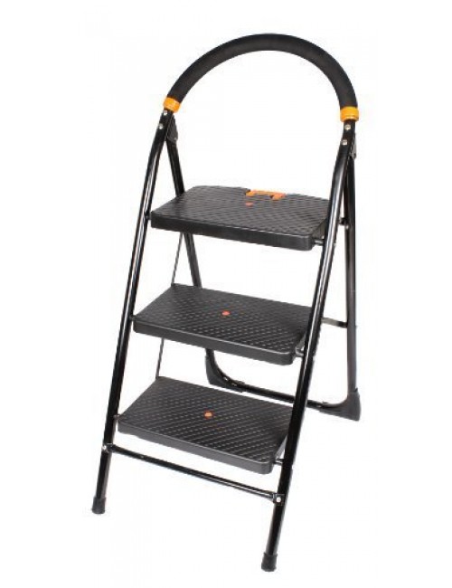 MS Powder Coated Ladder With Option 3 - 4 - 5 Steps Designed By Chennai Roof Hangers.